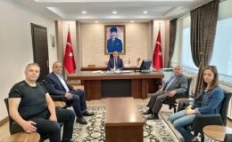 Seydişehir Gazeteciler Cemiyeti İdaresi Kaymakam Cevdet Bakkal’ı ziyaret etti.