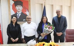 Germencik Belediye Başkanı Burak Zencirci Aydın Büyükşehir Belediye Lideri Hasret Çerçioğlu’na nezaket ziyaretinde bulundu