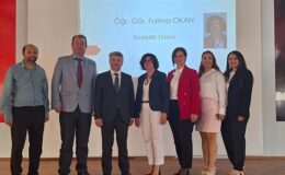 Ödemiş Sağlık Bilimleri Fakültesinde Öğr. Gör. Okan için merasimle merasimi yapıldı