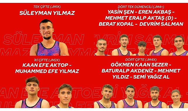 Türkiye Kürek Ulusal Grubu, Polonya’da düzenlenecek Gençler Avrupa Kürek Şampiyonası’nda gayret edecek