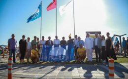 1 Temmuz Denizcilik ve Kabotaj Bayramı aktiflikleri kapsamında Öğretmenler Mahallesi Halk Plajı’nda Mavi Bayrak merasimi yapıldı