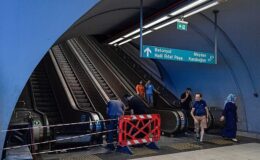 İzmir Büyükşehir’den Üçyol Metro İstasyonu’ndaki yürüyen merdivenlere ayrıntılı denetim ve inceleme